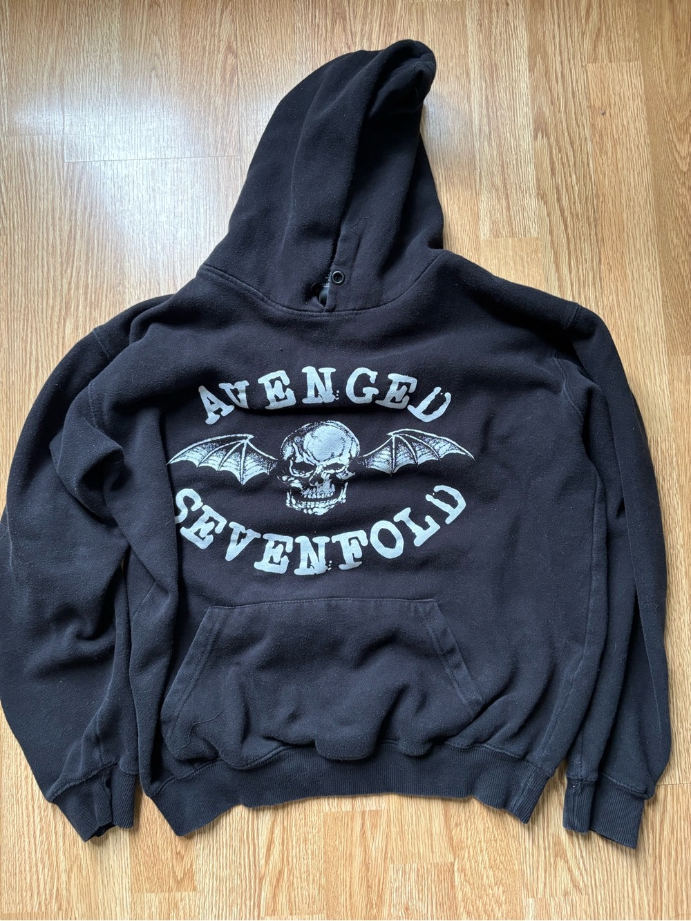 Avenged Sevenfold hoodie black size L deathbat